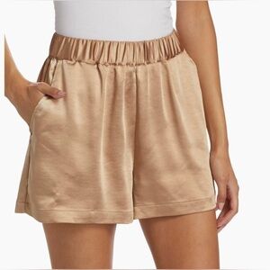 Good American Weekend Satin Shorts